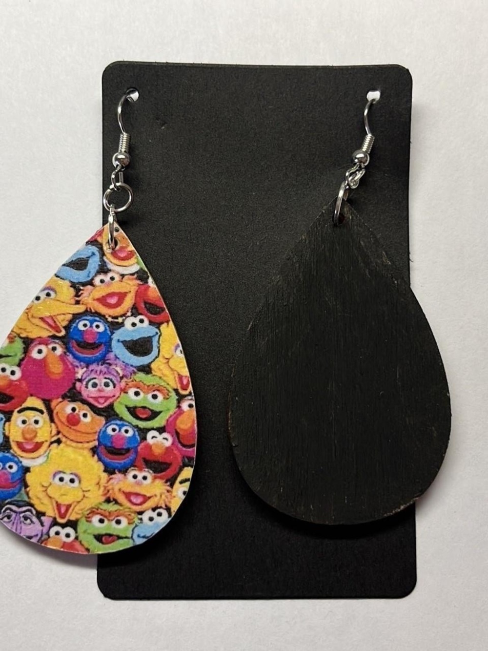 Colorful Sesame Street Teardrop Earrings - Multicolor